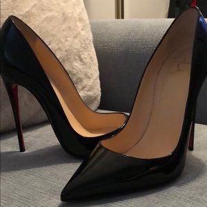 So Kate 120 Patent Black Christian Louboutins